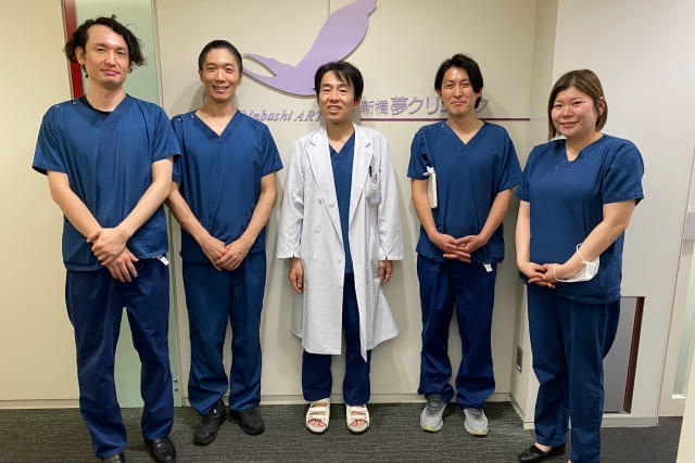 東京鍼灸スタッフによる新橋夢クリニック見学の様子